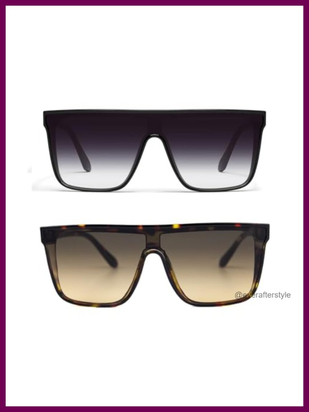 Square Sunglasses UV400 Protection Ultralight Full Frame Retro Unisex